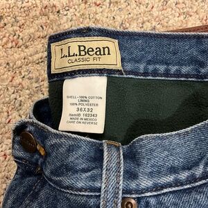 L.L. Bean Fleece Lined Jeans
